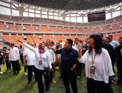 Tinjau JIS Bersama Ketum PSSI, Menteri PUPR: Rumput Tak Sesuai Standar FIFA