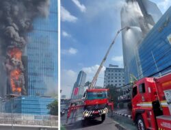Selidiki Kebakaran Gedung K-Link, Polisi Periksa Sejumlah Saksi