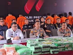 Bongkar Sabu 348 Kg, Dikirim Melalui Jalur Laut dan Disimpan di Hutan