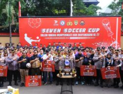 Wujudkan Pemilu Damai, Polri-Wartawan Gelar Bhayangkara Seven Soccer Cup