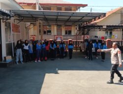 Polsek Cikijing Latih Paskibra Tingkat Kecamatan Dalam Rangka Menyambut HUT RI Ke-78.