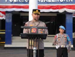 Kabag SDM Polres Majalengka Memimpin Apel Kesiapan Pengamanan Kunker Pangdam dan Kapolda di Kertajati