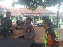 Polsek Jatiwangi Bersinergi Dengan TNI Dalam Menciptakan Kondusifitas di Wilayah Hukum Polsek Jatiwangi