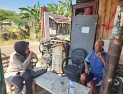 Polwan Bhabinkamtibmas Polsek Majalengka Kota, Jalankan Door-to-Door System untuk Pemeliharaan Kamtibmas