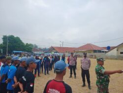 Sinergitas TNI-Polri, Personil Polsek Cikijing Bersama Koramil Cikijing Latih Paskibra Tingkat Kecamatan