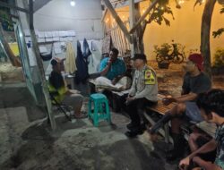 Peduli Warga Binaannya, Bhabinkamtibmas Berikan Pesan Kamtibmas