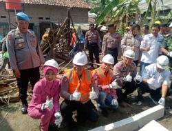 GANDENG BRI POLRES INDRAMAYU BANGUN 12 RUMAH TIDAK LAYAK HUNI