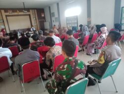 Panit Binmas Polsek Cikijing Hadiri Giat Sosialisasi Bulan Imunisasi Anak Sekolah (BIAS) Tahun 2023.