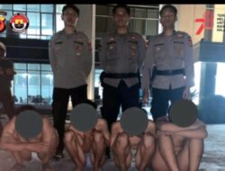 Polres Bogor Amankan 4 Orang Gengster Yang Bersetatus Sebagai Pelajar