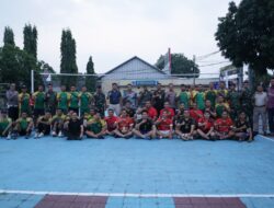 Sinergitas TNI – Polri di Majalengka Diperkuat melalui Pertandingan Persahabatan Volley Ball