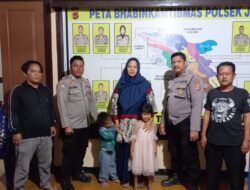Upaya Jajaran Polsek Jatiwangi Mempertemukan Anak Kecil Yang Sedang Kebingungan Dengan Pihak Keluarganya