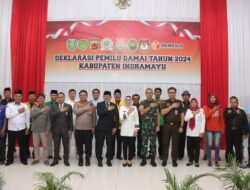 Deklarasi Pemilu Damai 2024, Untuk Menjaga Suasana Aman dan Tertib di Kabupaten Indramayu
