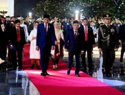 HUT Ke-78 RI, Presiden Jokowi Pimpin Apel Kehormatan dan Renungan Suci