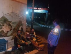 Bhabinkamtibmas Polsek Majalengka Kota Giat Patroli Sambang Malam Hari di Kelurahan Majalengkan Kulon