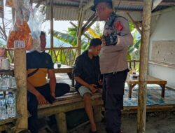 Aiptu Agus Sri Wandono Sambangi Warga, Sosialisasikan Hotline Call Center 110 Untuk Kamtibmas yang Aman dan Kondusif