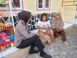 Polwan Bhabinkamtibmas Polsek Maja Terapkan Door To Door System dalam Sambang Warga