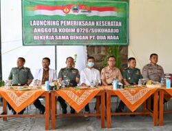 Launching Pemeriksaan Kesehatan Anggota Kodim 0726/Sukoharjo di Klinik Phytomedika, Baki, Sukoharjo