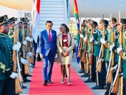 Presiden Jokowi Tiba di Johannesburg Afrika Selatan