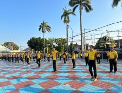Polres Majalengka Gelar Senam Aerobik untuk Jaga Kebugaran