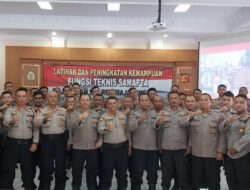Ps. Panit Samapta lll Polsek Cikijing Melaksanakan Peningkatan Kemampuan Fungsi Teknis Samapta