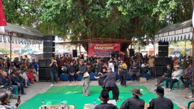 Pemdes Mandapa Bersama SLC, adakan Seni Ketangkasan Sampyong, Ciri Khas Kesenian Majalengka