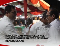 Kapolda dan Wakapolda Aceh, hadiri Penutupan Expo Semarak Kemerdekaan