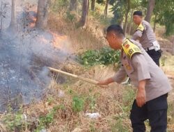 Polsek Majalengka Kota dan Tim Gabungan Berhasil Padamkan Kebakaran Lahan dan Hutan di Lingkungan Margaluyu