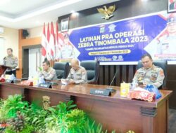 Operasi Zebra Tinombala 2023 Segera dimulai, Polda Sulteng Gelar Latpraops