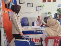 Polwan Bhabinkamtibmas Polsek Majalengka Kota Sambangi Pemilik Agen BRILink