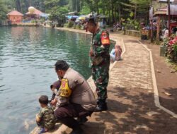 Sinergitas TNI-Polri Awasi Keamanan di Obyek Wisata Situ Cipanten