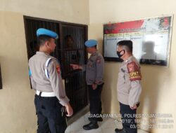Sipropam Polres Majalengka Lakukan Pengecekan Kesiapsiagaan Personel dan Tahanan di Polsek Majalengka Kota