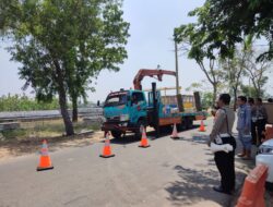 Satlantas Polres Majalengka Berikan Binluh Dikmas Lantas kepada Pekerja Lapangan dalam Operasi Zebra Lodaya 2023