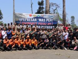 Kapolres Majalengka Pimpin Apel Besar “MAS PEPI” untuk Penanggulangan Kebakaran Hutan dan Lahan
