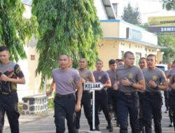 Jaga Kebugaran Tubuh, Polres Majalengka Gelar Olahraga pagi