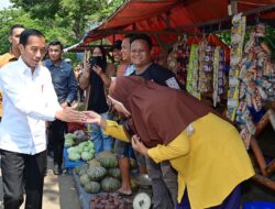 Tinjau Pasar Kranggot, Presiden Jokowi: Harga Bahan Pangan Sangat Baik