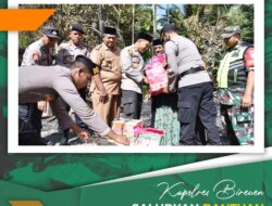 Kapolres Bireuen, Salurkan Bantuan Untuk Korban Kebakaran