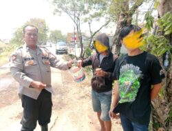 Ops Pekat Lodaya: Anggota Polsek Sukahaji Beri Pembinaan kepada Pak Ogah