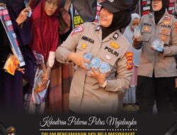 Polwan Polres Majalengka Menyiratkan Kedamaian dalam Pengamanan Aksi Bela Masyarakat Rempang