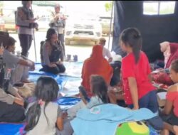 Tawa Bahagia, Polwan Berikan Trauma Healing Bagi Anak-anak di PT HMBP