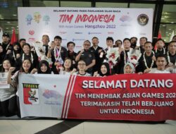 Sambut Kontingen Indonesia Cabor Menembak dan Esport, Kemenpora Bangga dengan Emas Menembak dan Perjuangan Atlet