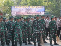 Puluhan Tentara dari Kodim Sragen Datangi Terminal Pilangsari