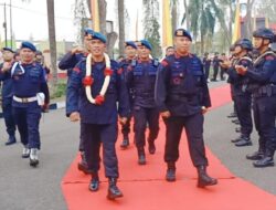 Danpas Brimob 1 Korbrimob Polri Cek Kesiapan Personel dan Sarpras Satbrimobda Jambi Pengamanan Pemilu 2024