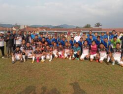 Kapolsek Cikijing Laksanakan Monitoring Dan Pengamanan Pertandingan Sepak Bola