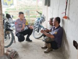 Bhabinkamtibmas Polsek Maja Himbau Warga Agar Tetap Waspada terhadap Gangguan Kamtibmas