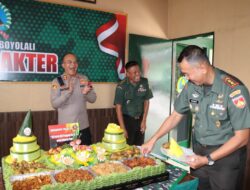 Ada Apa, Kapolres Boyolali Pimpin Anak Buahnya Datangi Kodim 0724 Boyolali