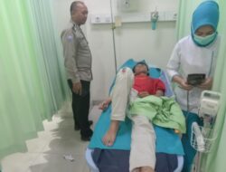 Polisi RW Polsek Palasah Cepat Tanggap: Bantu Korban Kecelakaan di Jalur Rawan Sindangwasa Cisambeng