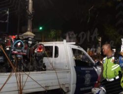 Polres Sukabumi Kota Amankan Belasan Unit Kendaraan Berknalpot Brong