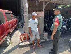 Babinsa Imbau Warga Antisipasi Kebakaran Hingga Pencemaran Udara