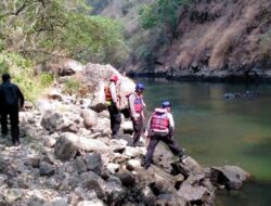 Tim Gabungan Polres Sumedang Berhasil Menemukan Korban Hanyut di Sungai Cimanuk