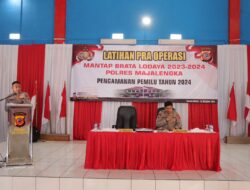 Kapolres Majalengka Buka Pelatihan Pra Operasi Mantap Brata Lodaya 2023-2024 untuk Pengamanan Tahapan Pemilu 2024